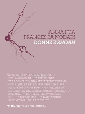 cover image of Donne e shoah